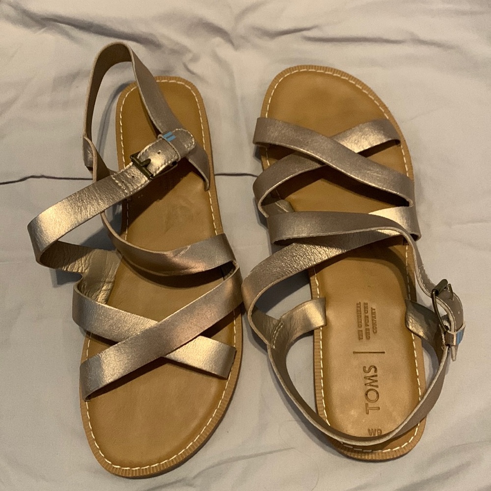 TOMS Gold Sandal